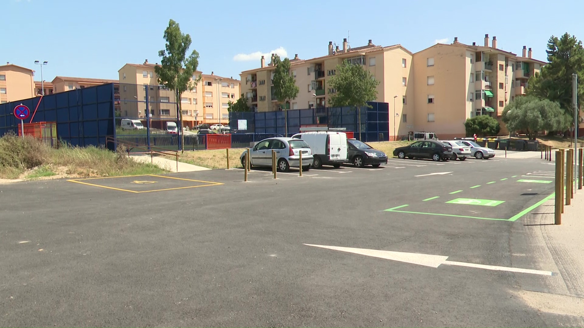 L’Ajuntament de Banyoles arregla un aparcament al costat de la pista Cruyff Court